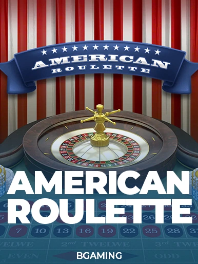 casinoGames A spinning roulette wheel in front of an American flag