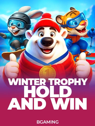 casinoGames A cartoon polar bear wearing a red hat and a blue medal around his neck, giving a thumbs up.