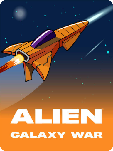 casinoGames A cartoon-style image of a spaceship with a purple and orange design, shooting a white beam of energy into space