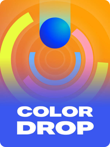 casinoGames A vibrant, gradient background with a central blue circle, surrounded by a multicolored, concentric circle