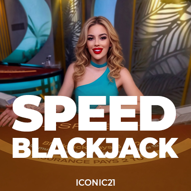 casinoGames A woman with blonde hair and a blue dress is sitting in front of a casino games table