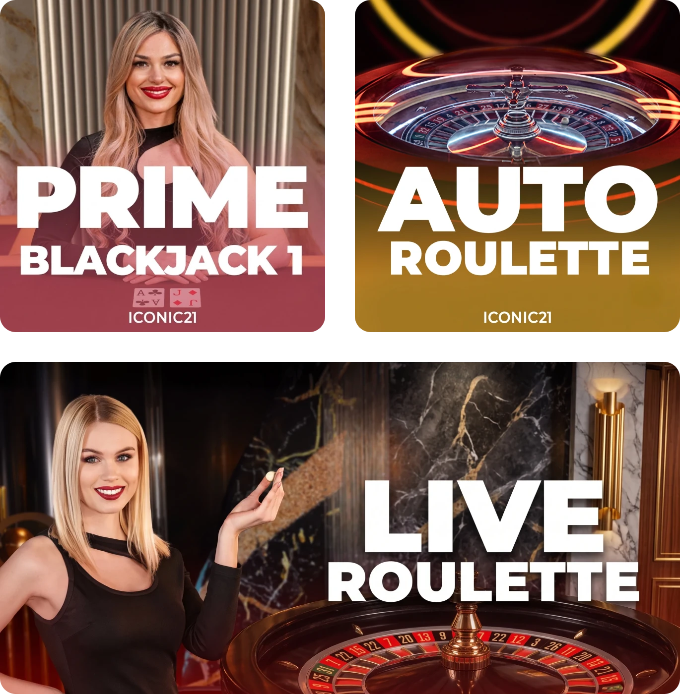 casinogames A collage of images showcasing various casino games, including blackjack, roulette, and slots, with a focus on